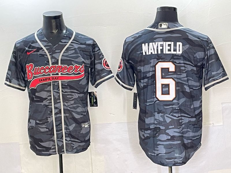 Men 2025 Tampa Bay Buccaneers #6 Mayfield Camo Joint Name Nike Limited NFL Jersey style 01->tampa bay buccaneers->NFL Jersey